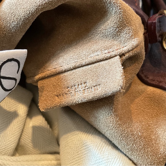 BURGUNDY NWT LOEWE FLAMENCO BAG IN MEDIUM, Napa calfskin. - Picture 14 of 15